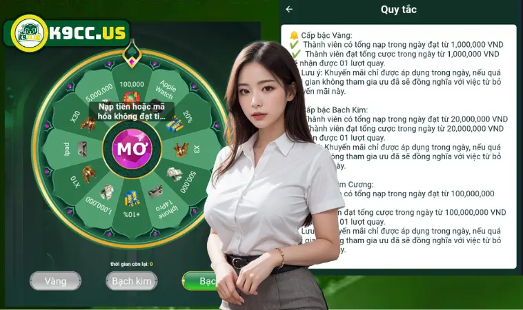 Cách đạt được vòng quay may măn ở nhà cái K9CC Cách đạt được vòng quay may măn ở nhà cái K9CC