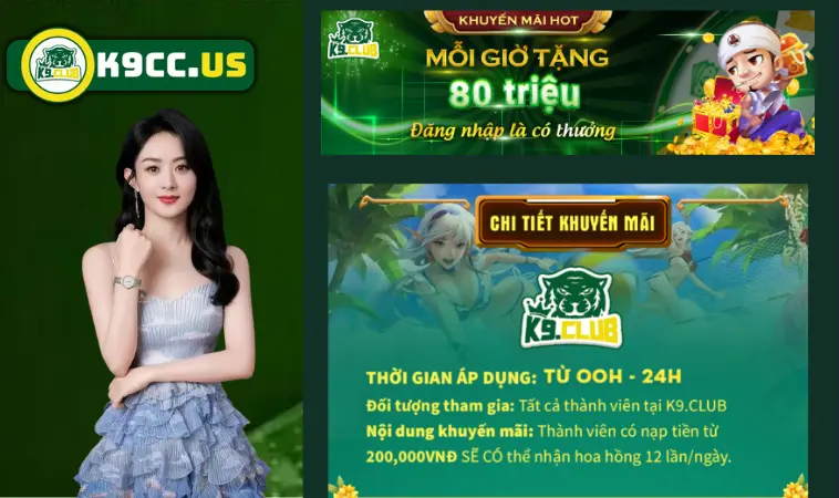 Thực hư tin đồn mỗi giờ tặng 80 triệu tại K9CC? Thực hư tin đồn mỗi giờ tặng 80 triệu tại K9CC?